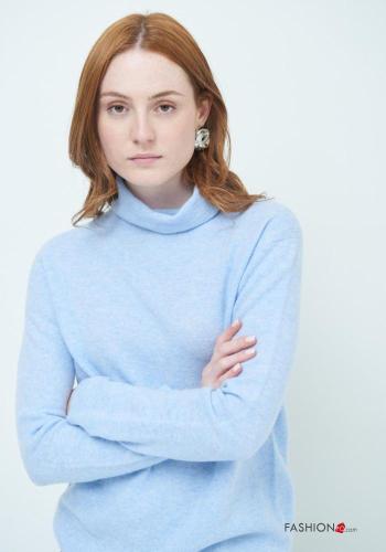 long sleeve Cashmere Blend Sweater Rollneck - ph 2