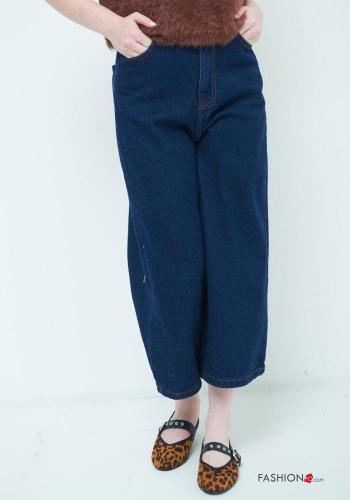 Cotton Jeans with buttons with zip with pockets - ph 2