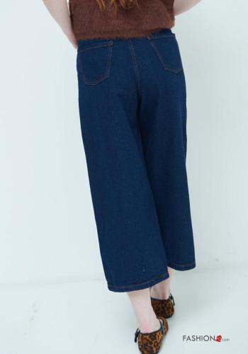 Cotton Jeans with buttons with zip with pockets - ph 3