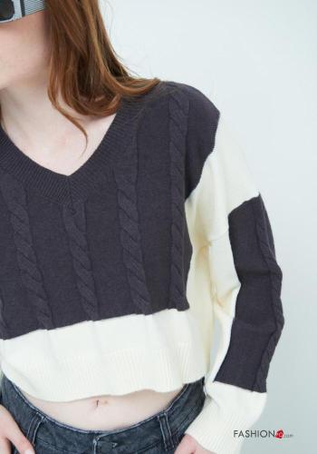 long sleeve Sweater with v-neck - ph 2