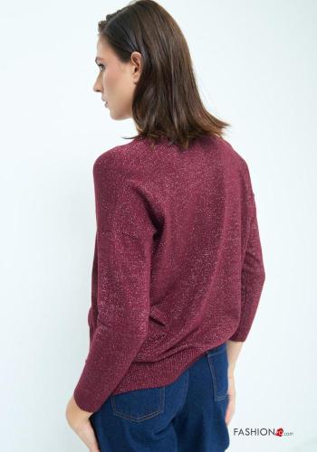 Maglietta a manica lunga lurex scollo a V - ph 3