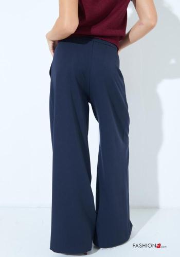 wide leg lange Hose mit Taschen mit Reißverschluss - ph 3