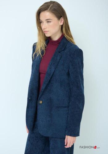 Blazer Fantasia animalier con bottoni con tasche - ph 2