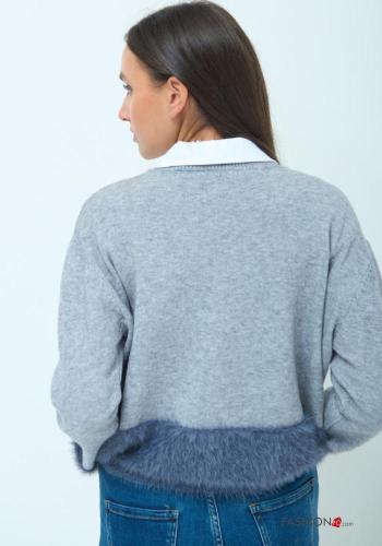 Maglione in Misto Lana maniche lunghe girocollo - ph 3