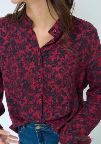 Camicia maniche lunghe Fantasia floreale con bottoni - ph 2