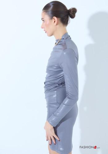 Abito maniche lunghe corto a collo alto - ph 4