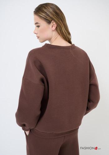 Felpa in Cotone maniche lunghe girocollo - ph 3