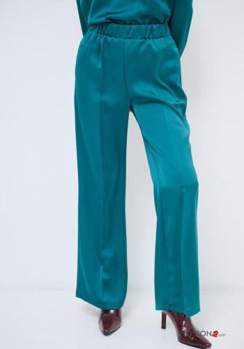 Pantalon satin wide leg avec poches avec élastique - ph 2