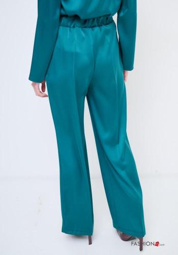 Pantalon satin wide leg avec poches avec élastique - ph 4