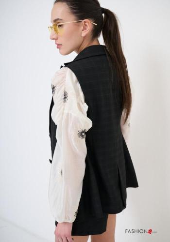 Smanicato Fantasia tartan con bottoni - ph 4