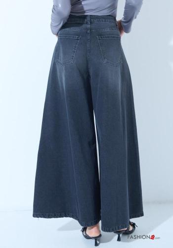 Calças de ganga em Algodão denim com bolsos com botões com fecho - ph 3