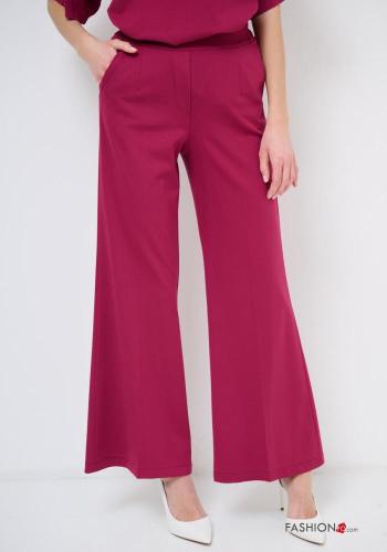 wide leg Trousers with pockets with elastic - ph 2