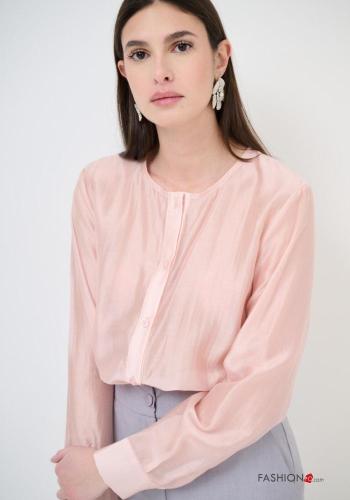Camisa manga larga cuello redondo con botones - ph 2