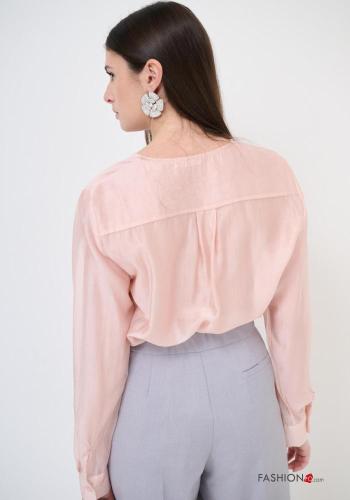 Camisa manga larga cuello redondo con botones - ph 3