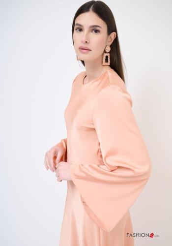 Abito girocollo lungo raso maniche lunghe - ph 3