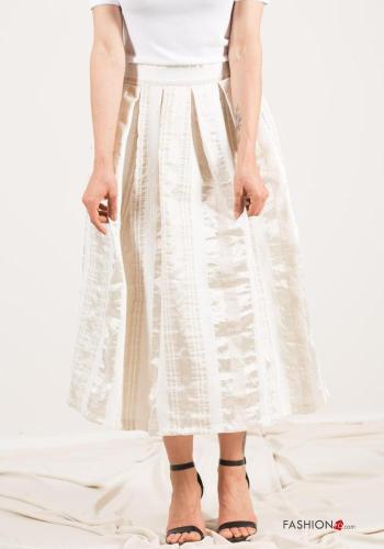 Striped full Linen Skirt - ph 2