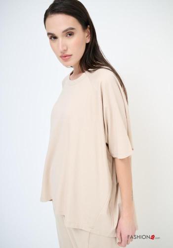 short sleeve crew neck Cotton T-shirt - ph 2