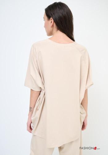 short sleeve crew neck Cotton T-shirt - ph 3