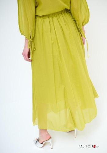 Cotton Skirt with lining with elastic - ph 3