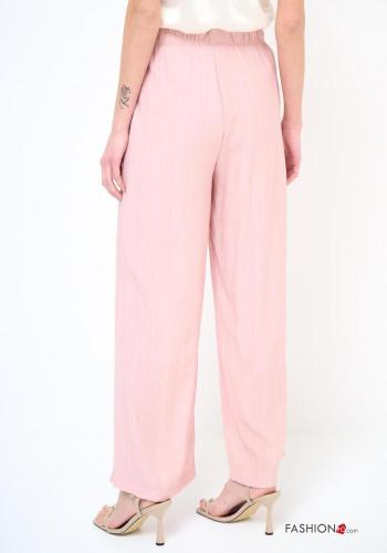 Pantalone wide leg con tasche con elastico - ph 3