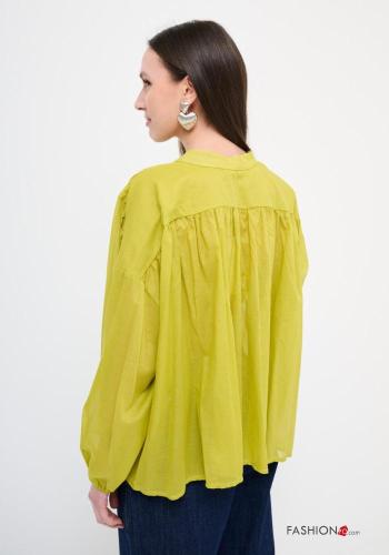 Camicia in Cotone oversize maniche lunghe con bottoni - ph 2