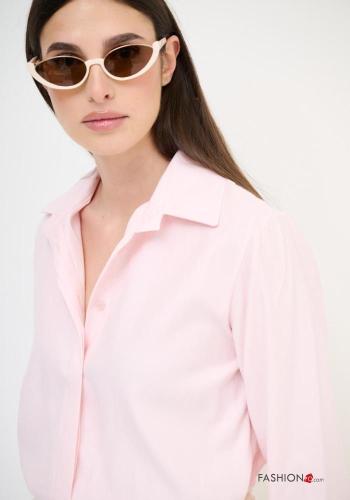 Camisa de Algodón manga larga con cuello con botones - ph 2