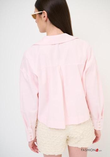 long sleeve with collar Cotton Shirt with buttons - ph 3