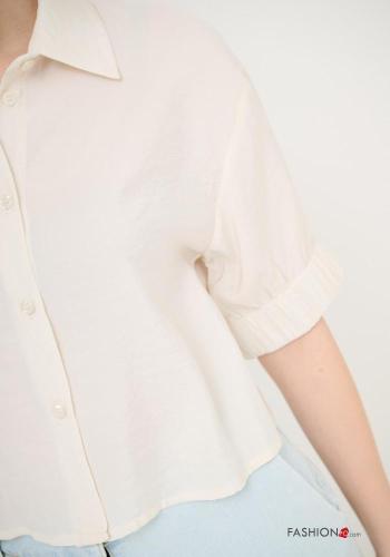 Camicia maniche corte con colletto con bottoni - ph 2