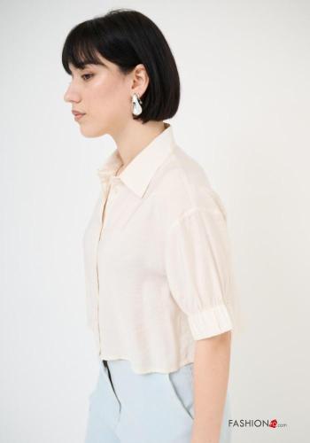 Camicia maniche corte con colletto con bottoni - ph 3