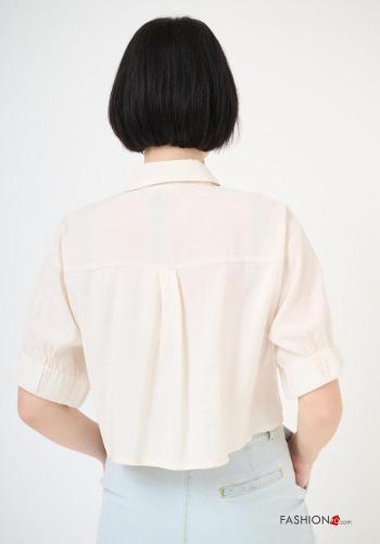 Camicia maniche corte con colletto con bottoni - ph 4