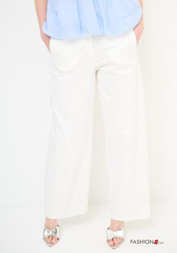 Pantalone in Cotone con tasche con bottoni con zip - ph 2