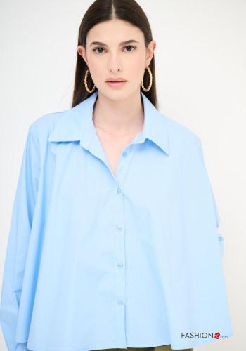 Camicia in Cotone maniche lunghe con colletto con bottoni - ph 2