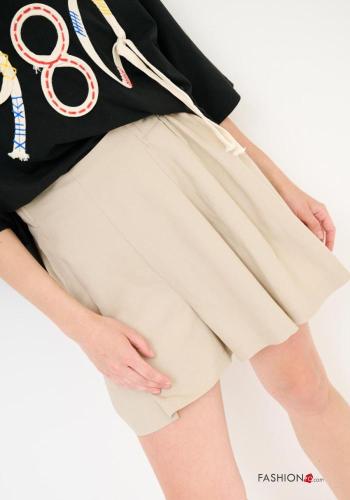Bermuda en Lin taille haute wide leg - ph 3