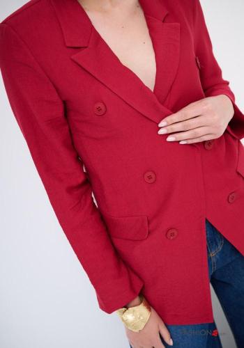 Blazer doppio petto maniche lunghe con bottoni - ph 2