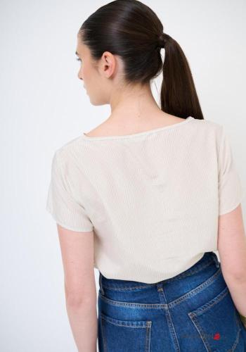 T-shirt maniche corte girocollo Fantasia righe - ph 4