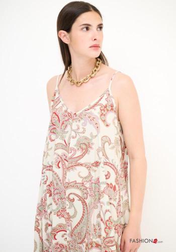 Abito oversize senza maniche Fantasia paisley - ph 2