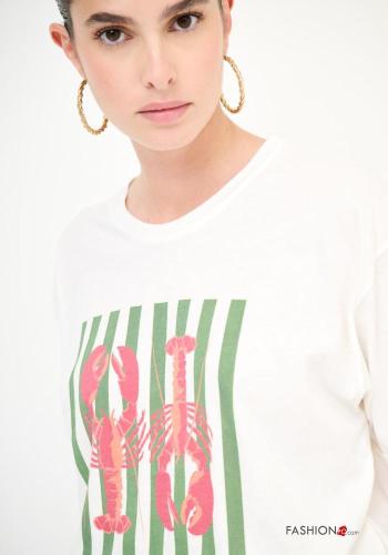 T-shirt in Cotone Fantasia stampata - ph 2