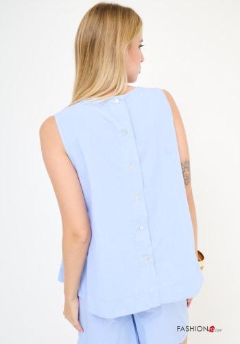 Top in Cotone con bottoni - ph 2