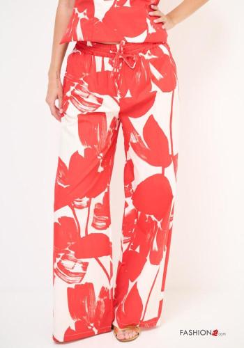 Pantalone in Cotone Fantasia floreale - ph 2