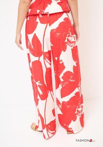 Pantalone in Cotone Fantasia floreale - ph 3