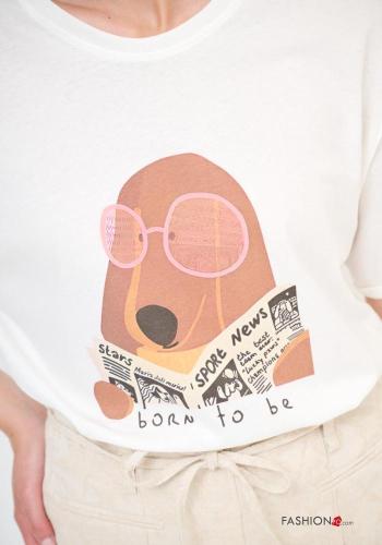 T-shirt in Cotone Fantasia stampata - ph 2