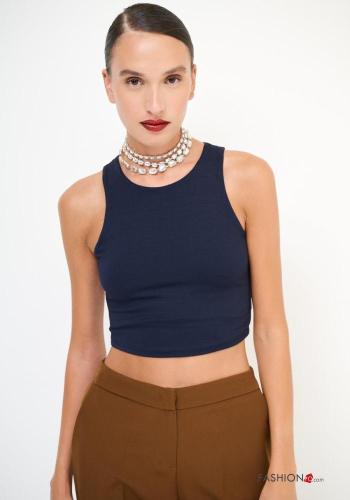 Top courte col rond sans manches - ph 1