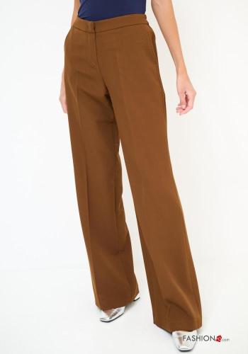 Pantalone wide leg con bottoni con zip - ph 2