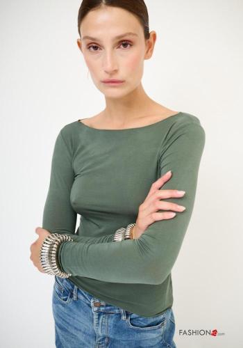 Camisola de mangas compridas Estilo Casual - ph 2