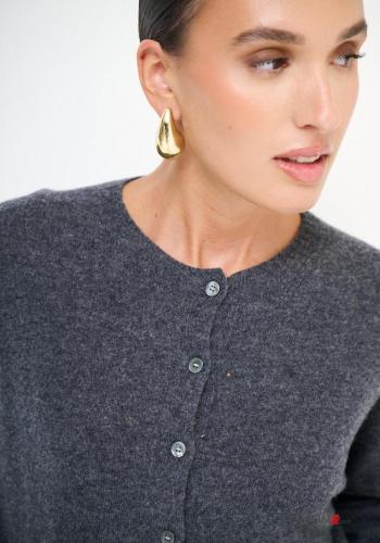 lange ärmel Strickjacke aus Kaschmir-Mischung mit Knöpfen - ph 2