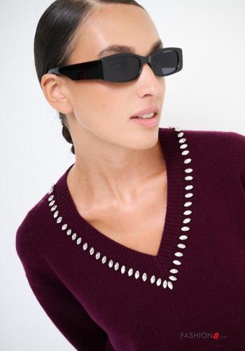 Cashmere Blend Sweater with v-neck - ph 2