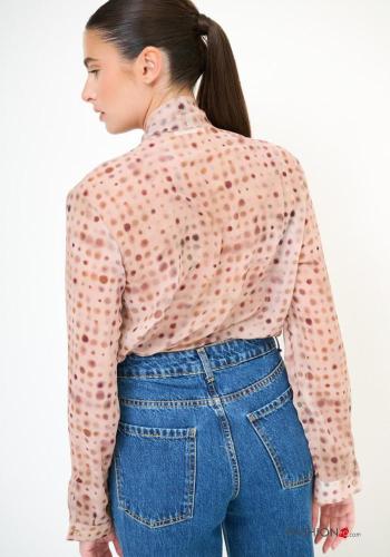Blouse Imprimé à pois avec noeud - ph 2