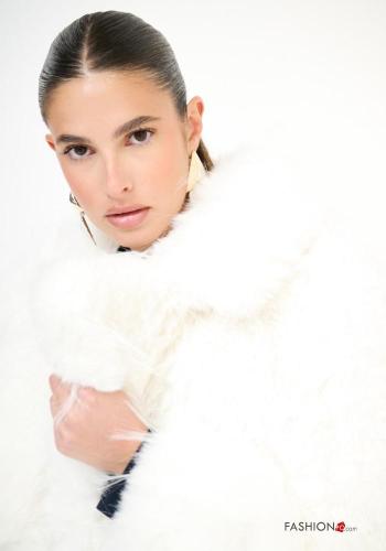 Giacca pelliccia sintetica maniche lunghe - ph 2