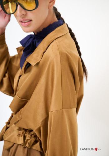 Giacca con bottoni con cintura con tasche - ph 3