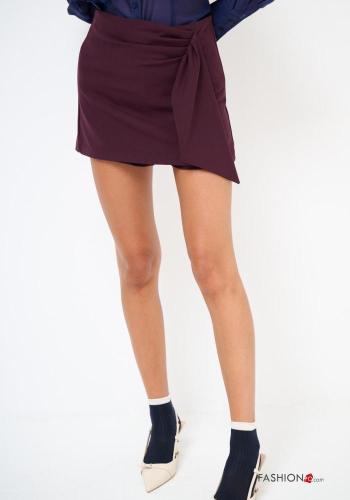 Gonna-Pantalone vita alta con zip con nodo - ph 2